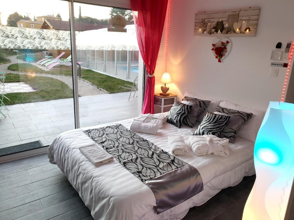 Appartement d'une chambre avec piscine privee sauna et jardin clos a Plan d'Aups Sainte Baume Extérieur photo